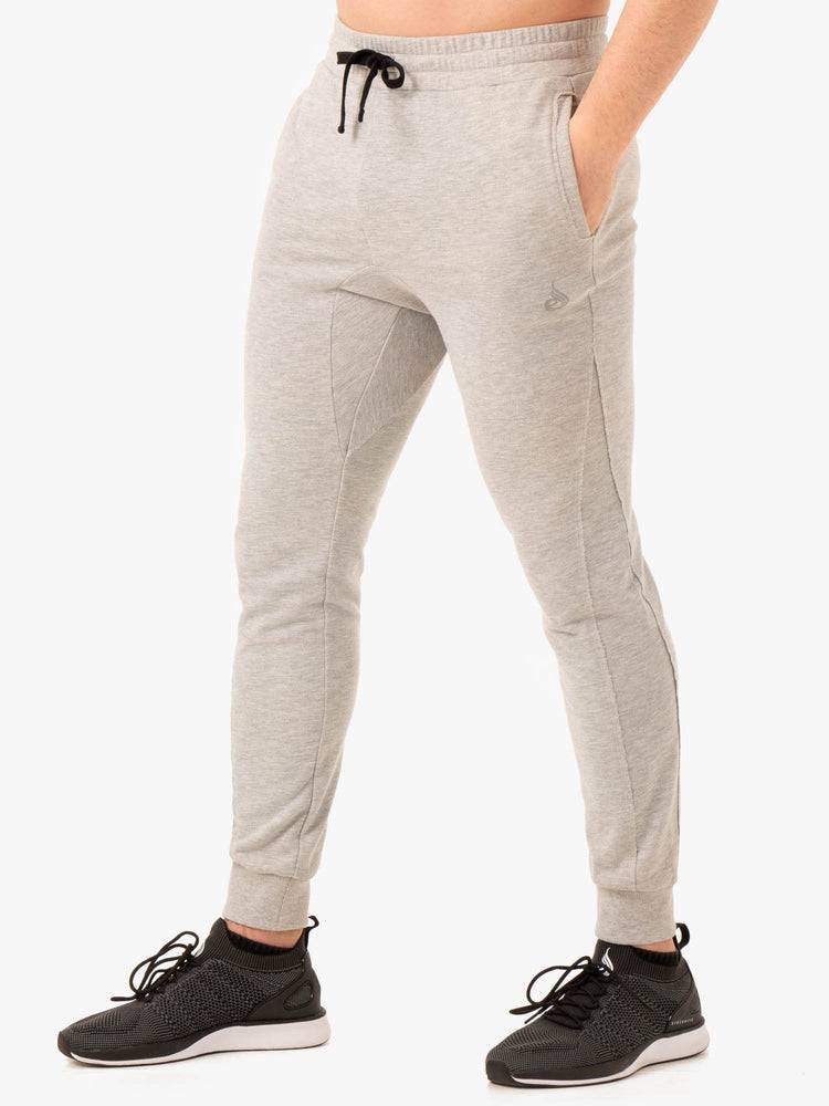 Spodnie Sportowe Męskie Ryderwear Men Track Pants Force Szare | PL3136MA