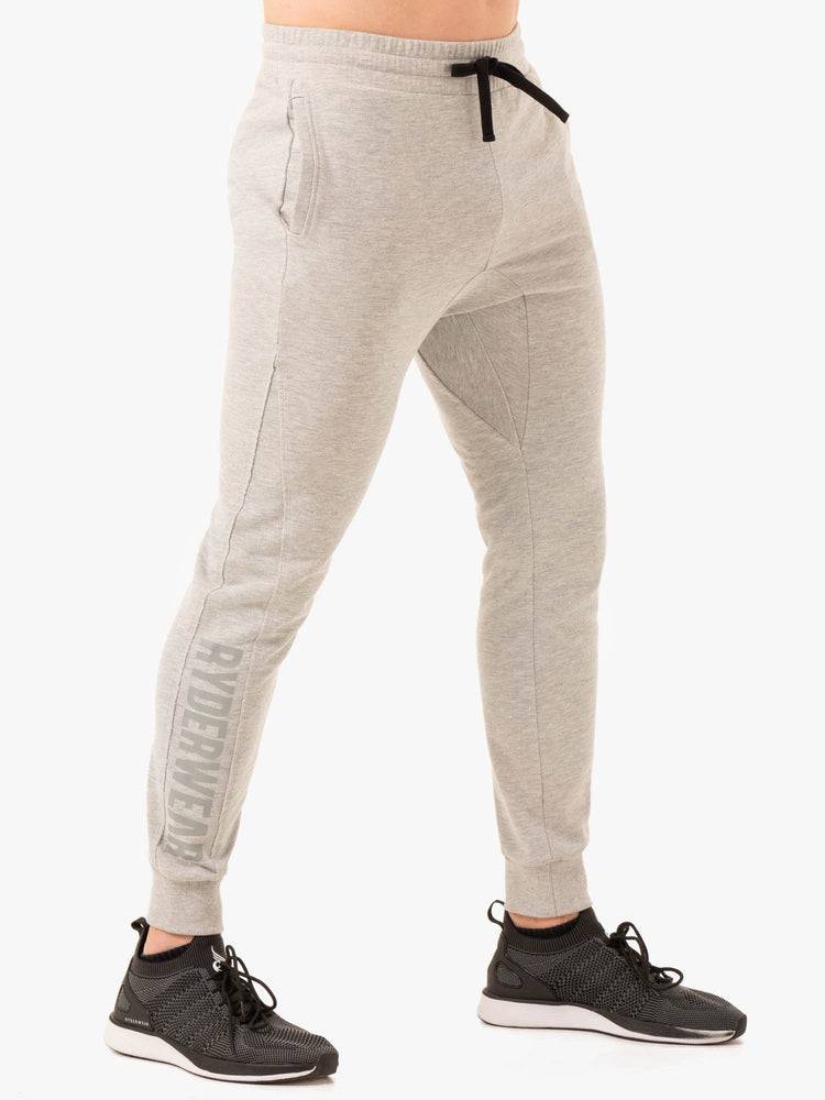 Spodnie Sportowe Męskie Ryderwear Men Track Pants Force Szare | PL3136MA