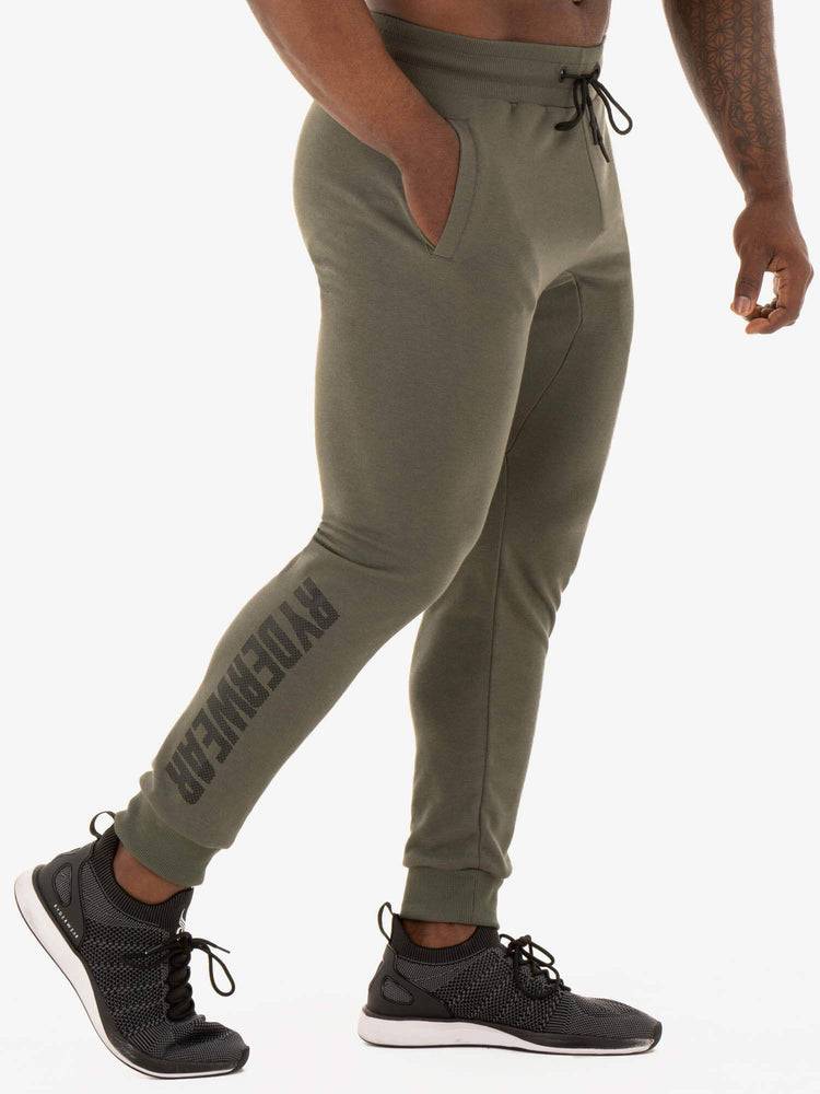 Spodnie Sportowe Męskie Ryderwear Men Track Pants Flexs Khaki | PL3141DN