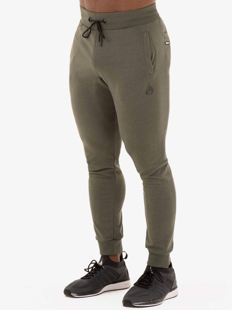 Spodnie Sportowe Męskie Ryderwear Men Track Pants Flexs Khaki | PL3141DN