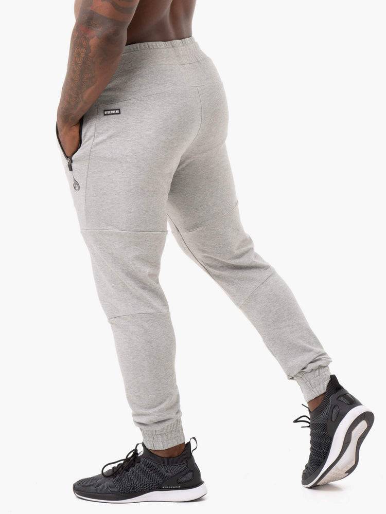 Spodnie Sportowe Męskie Ryderwear Men Track Pants Energys Szare | PL3142SO