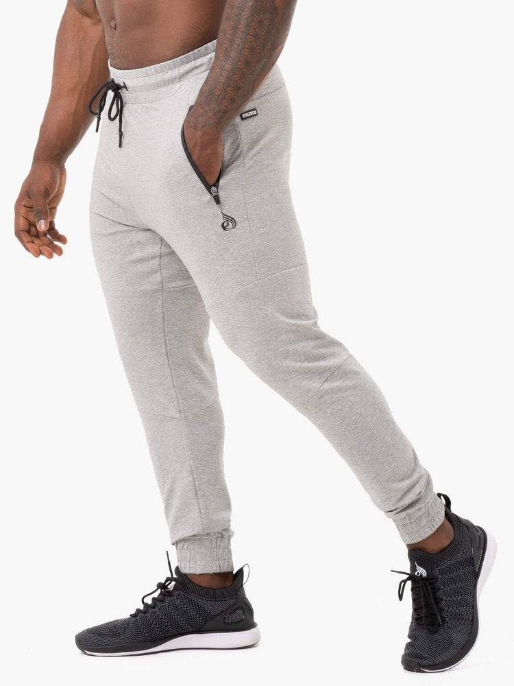 Spodnie Sportowe Męskie Ryderwear Men Track Pants Energys Szare | PL3142SO