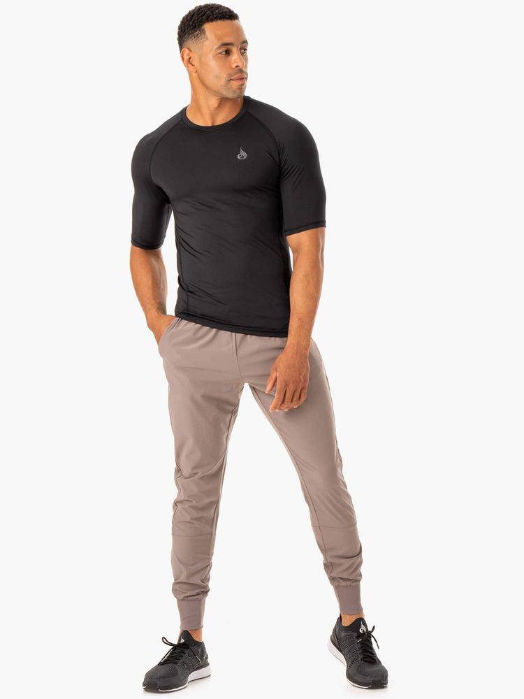 Spodnie Sportowe Męskie Ryderwear Men Track Pants Division Woven Joggers Szare Brązowe | PL3145OR