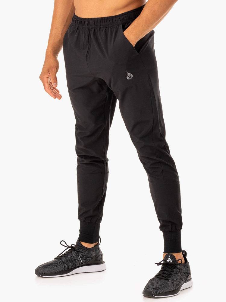 Spodnie Sportowe Męskie Ryderwear Men Track Pants Division Woven Joggers Czarne | PL3146IS