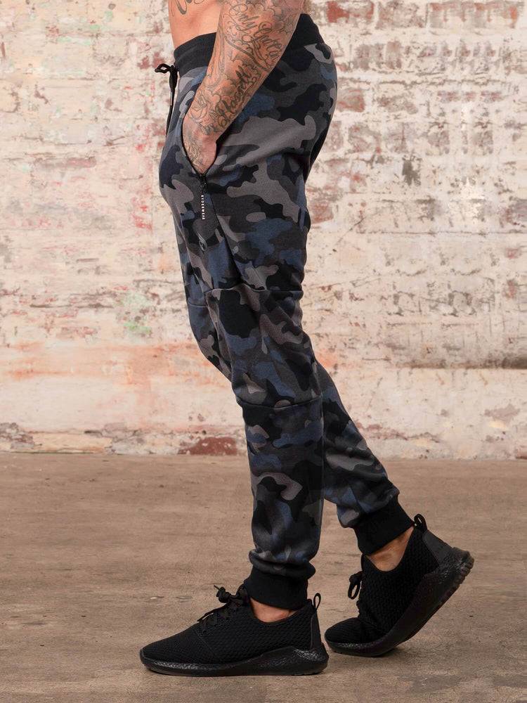 Spodnie Sportowe Męskie Ryderwear Men Track Pants Camos Czarne Camo | PL3148YU