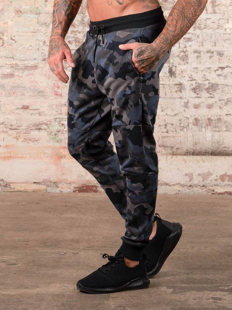 Spodnie Sportowe Męskie Ryderwear Men Track Pants Camos Czarne Camo | PL3148YU