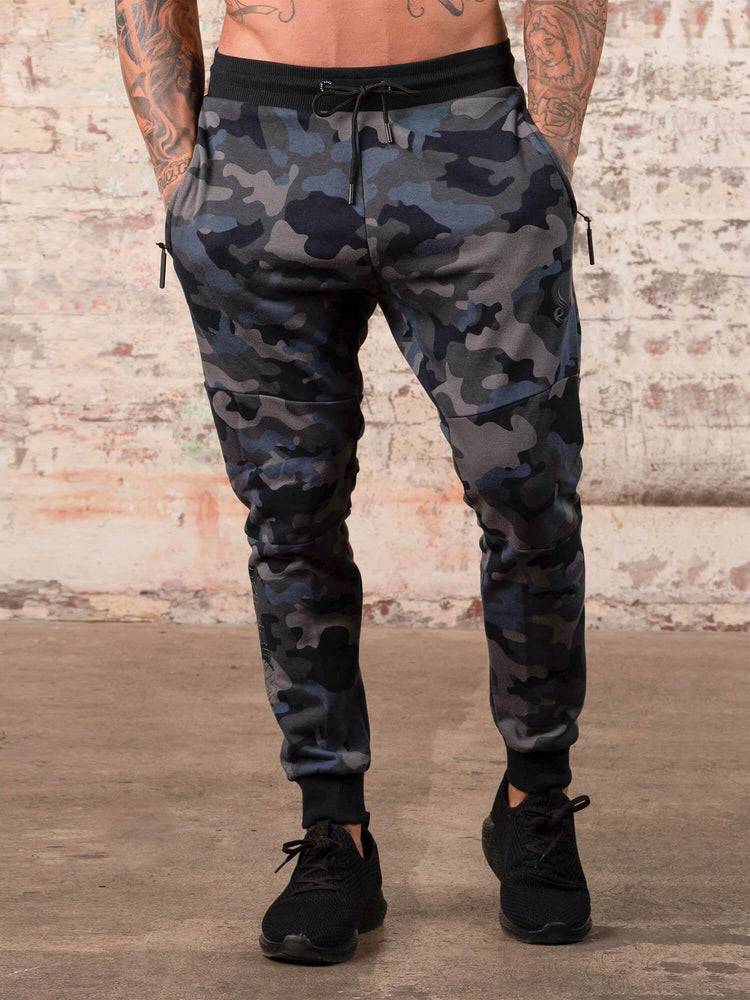 Spodnie Sportowe Męskie Ryderwear Men Track Pants Camos Czarne Camo | PL3148YU