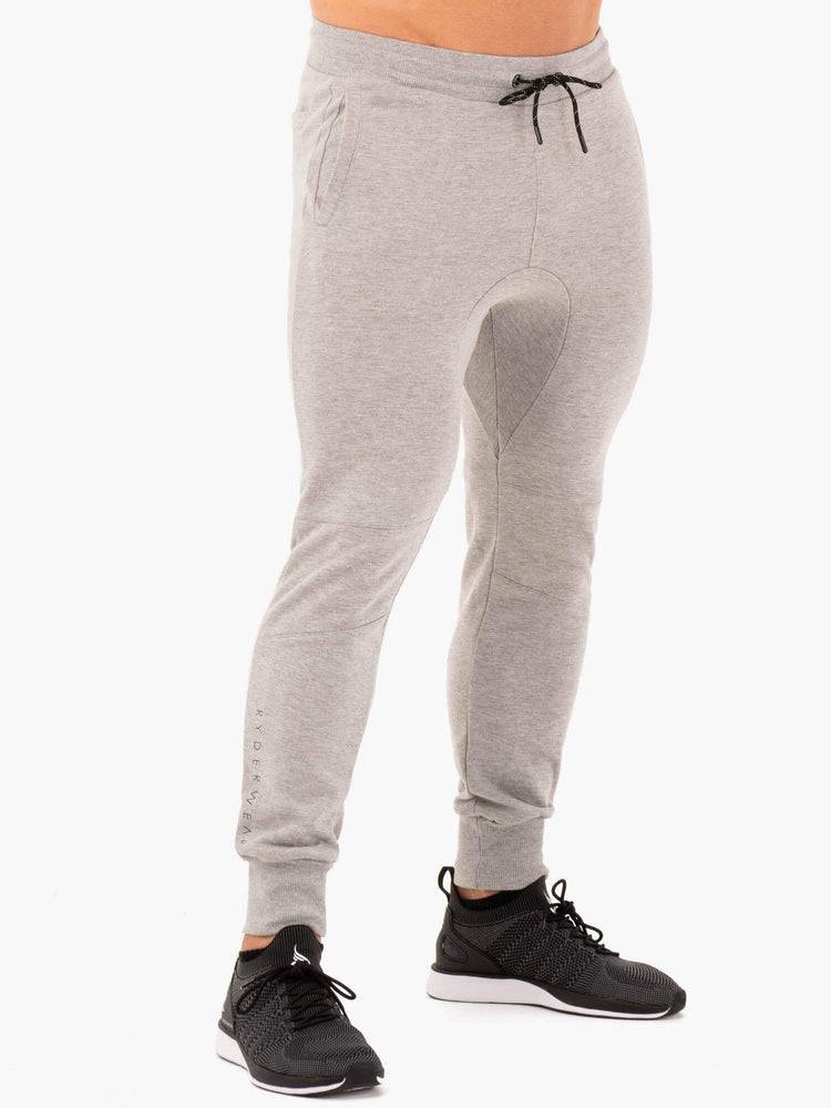 Spodnie Sportowe Męskie Ryderwear Men Track Pants Sportowe Fleeces Szare | PL3152WY