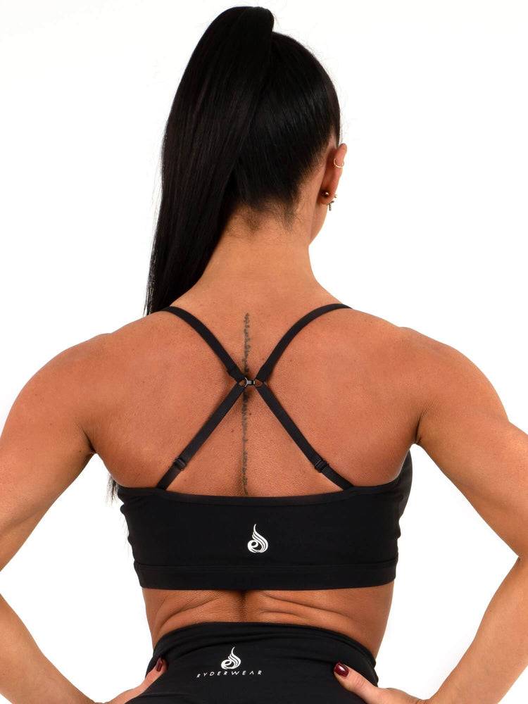 Staniki Sportowe Damskie Ryderwear Women Sports Bra Staples Czarne | PL1588TV