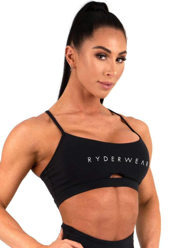 Staniki Sportowe Damskie Ryderwear Women Sports Bra Staples Czarne | PL1588TV