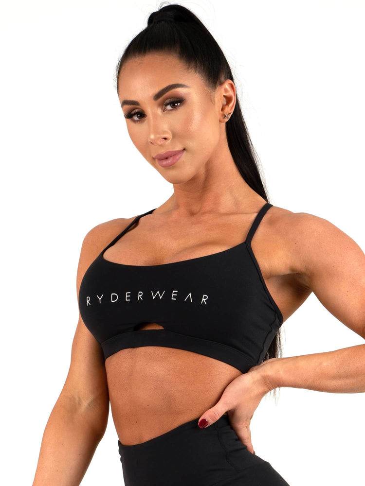 Staniki Sportowe Damskie Ryderwear Women Sports Bra Staples Czarne | PL1588TV