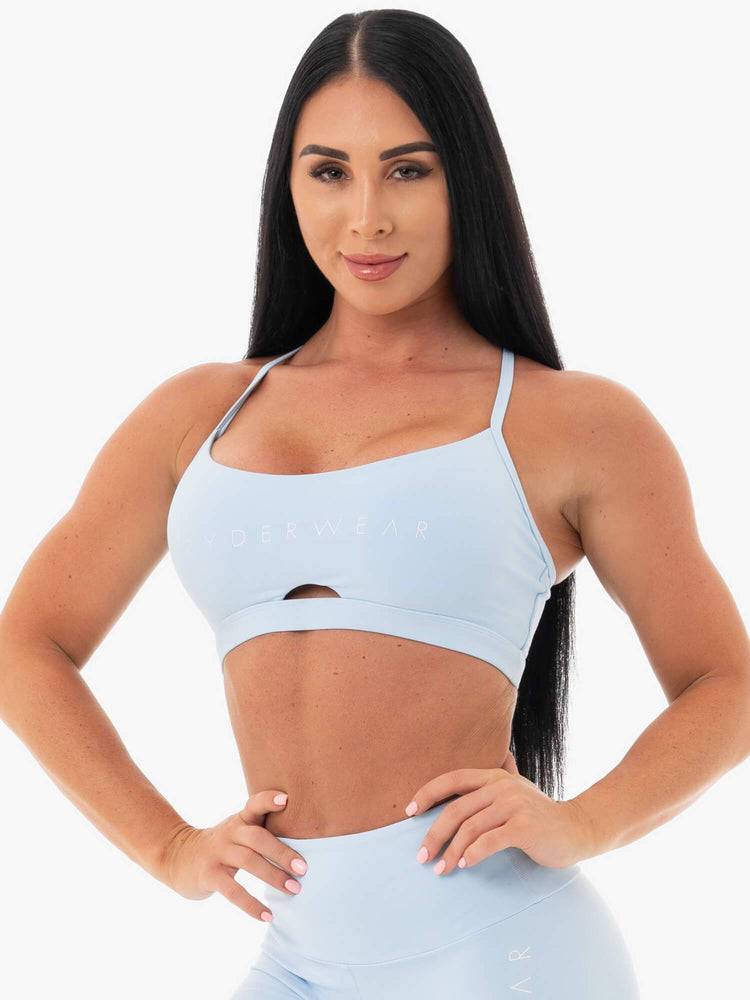 Staniki Sportowe Damskie Ryderwear Women Sports Bra Staples Niebieskie | PL1602LH