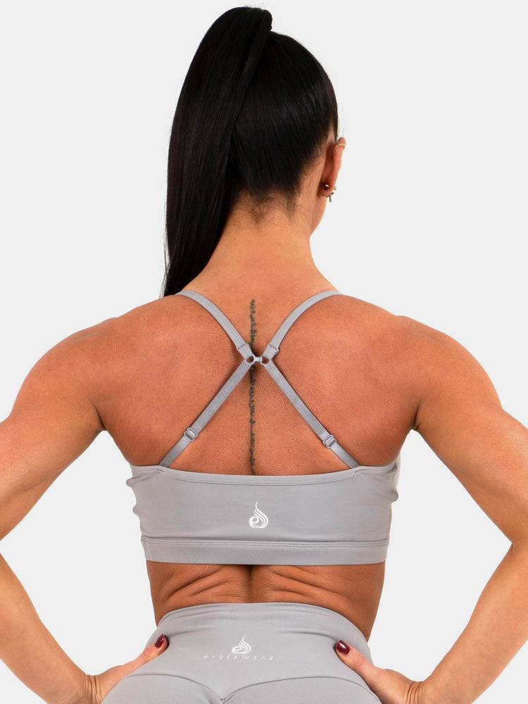 Staniki Sportowe Damskie Ryderwear Women Sports Bra Staples Szare | PL1612EX