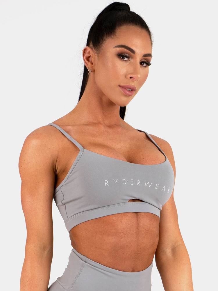 Staniki Sportowe Damskie Ryderwear Women Sports Bra Staples Szare | PL1612EX