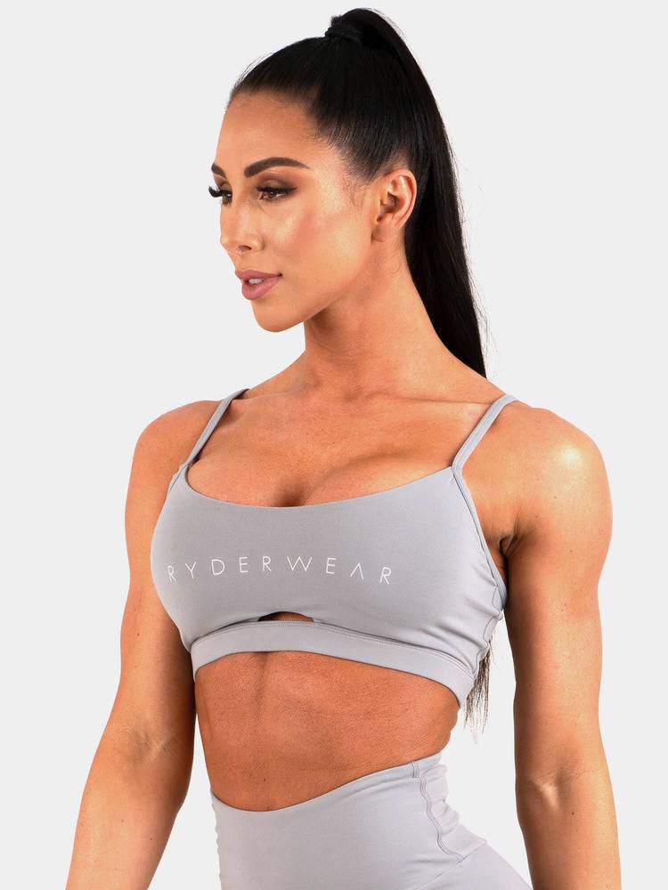 Staniki Sportowe Damskie Ryderwear Women Sports Bra Staples Szare | PL1612EX