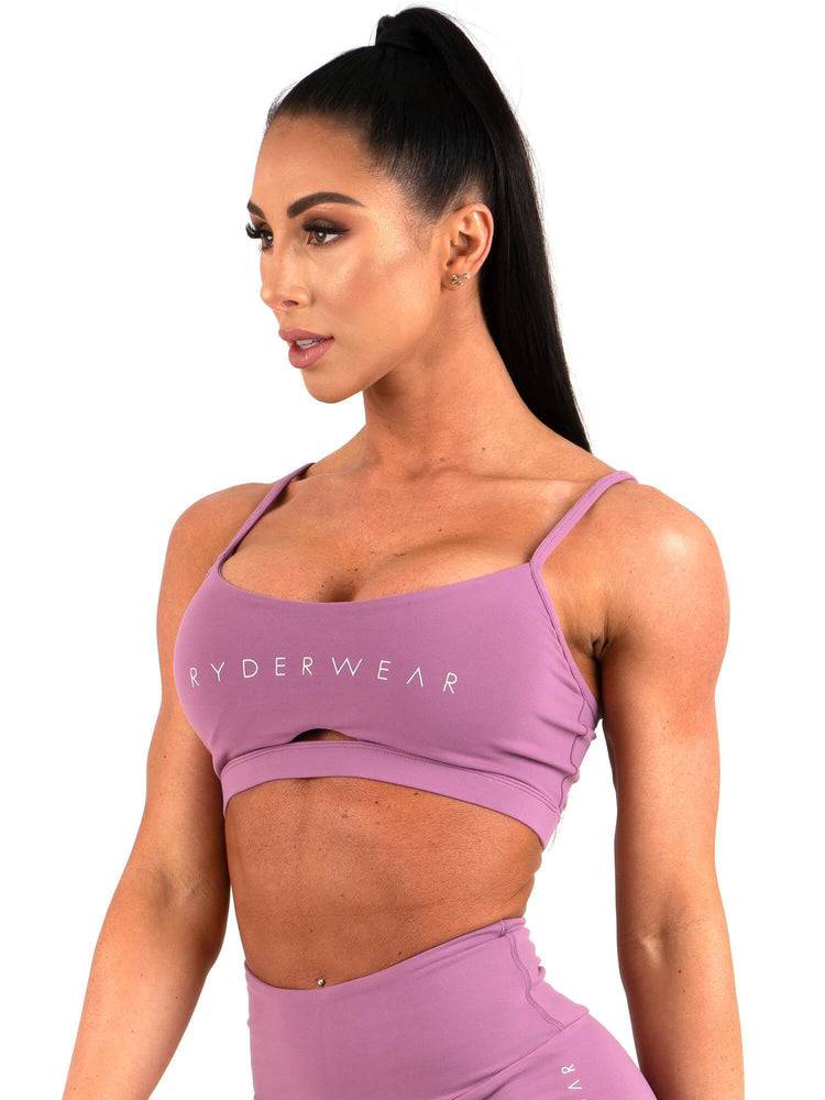 Staniki Sportowe Damskie Ryderwear Women Sports Bra Staples Fioletowe | PL1627KI