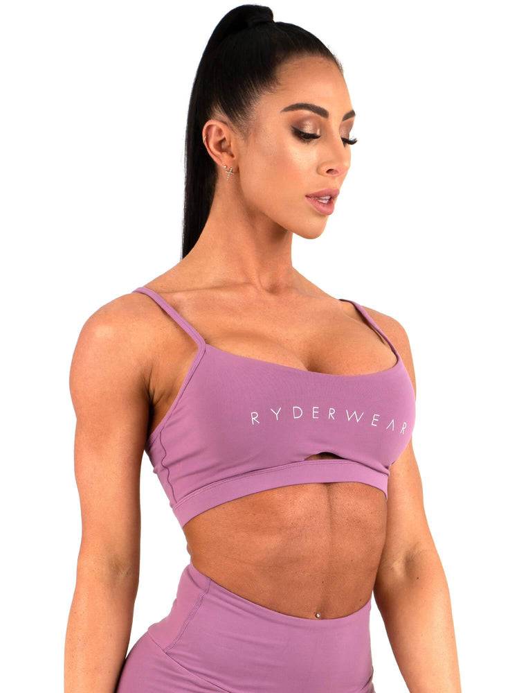 Staniki Sportowe Damskie Ryderwear Women Sports Bra Staples Fioletowe | PL1627KI