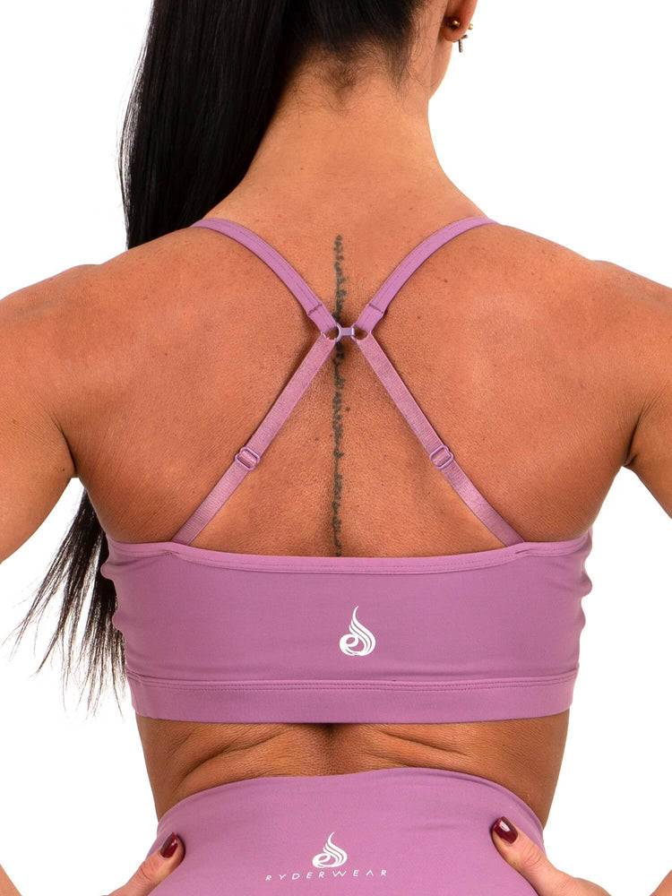 Staniki Sportowe Damskie Ryderwear Women Sports Bra Staples Fioletowe | PL1627KI