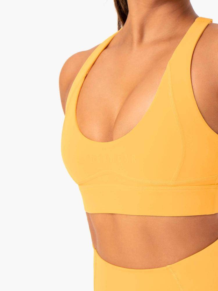 Staniki Sportowe Damskie Ryderwear Women Sports Bra Sola Mango | PL1704JJ