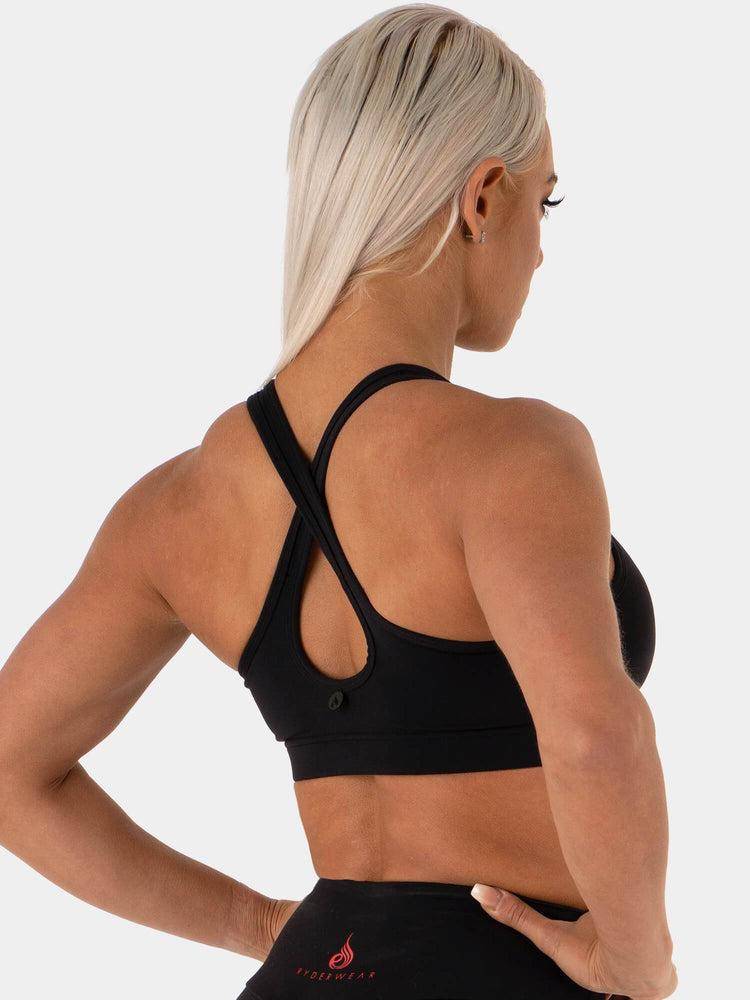 Staniki Sportowe Damskie Ryderwear Women Sports Bra Neonude Czarne | PL1771YU