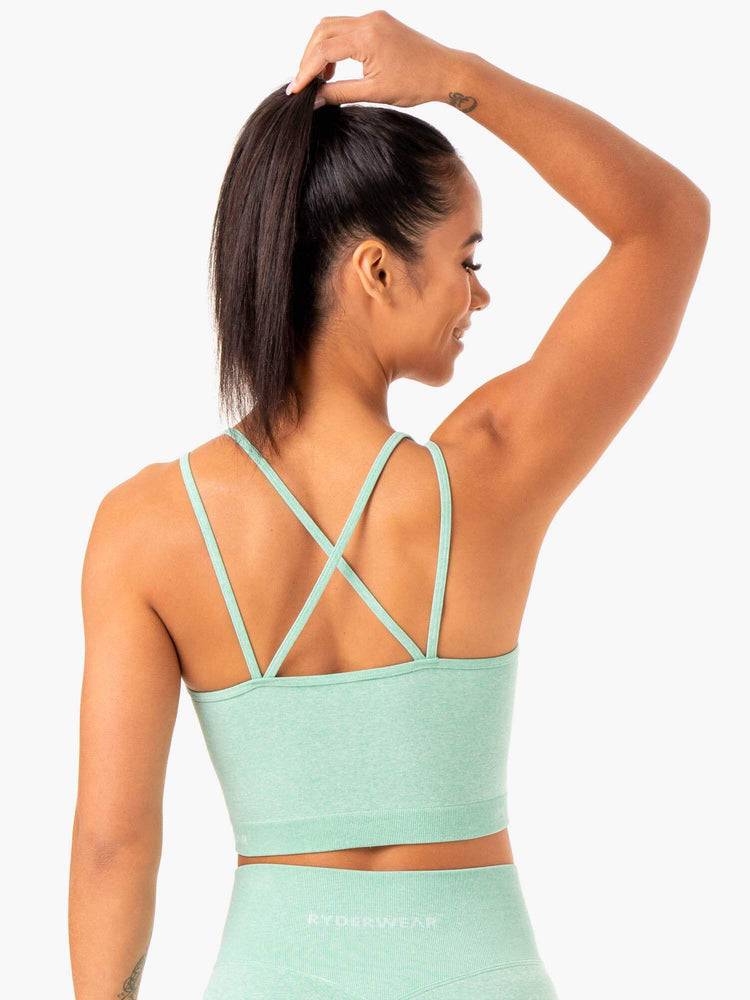 Staniki Sportowe Damskie Ryderwear Women Sports Bra Sculpt Seamless Tank Mięta | PL1829SO