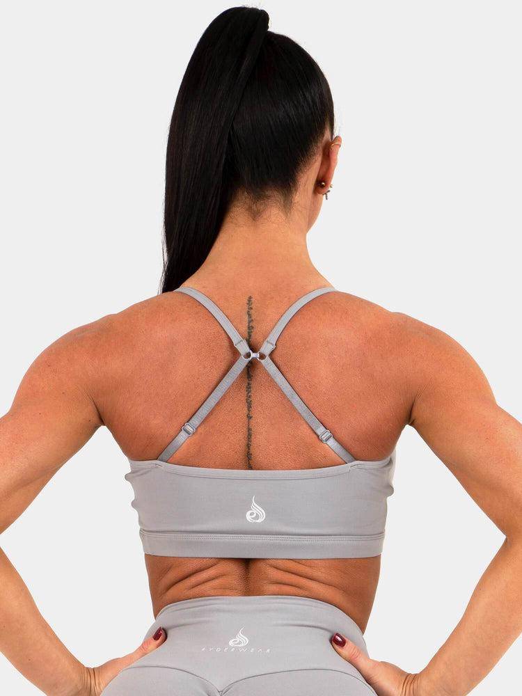 Staniki Sportowe Damskie Ryderwear Women Sports Bra Animal Szare | PL1868NB