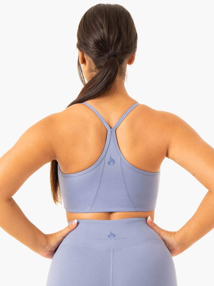 Staniki Sportowe Damskie Ryderwear Women Sports Bra NKD Frame Niebieskie | PL1896QZ