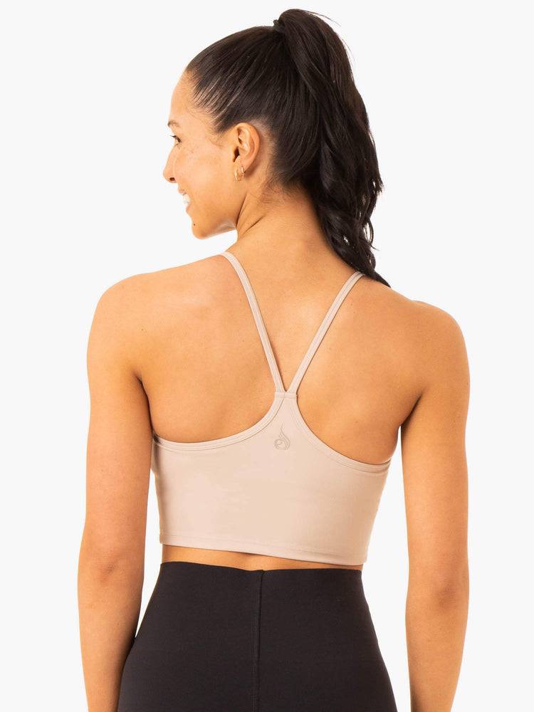 Staniki Sportowe Damskie Ryderwear Women Sports Bra Embody Compression Tank Głęboka Brązowe | PL1926TV