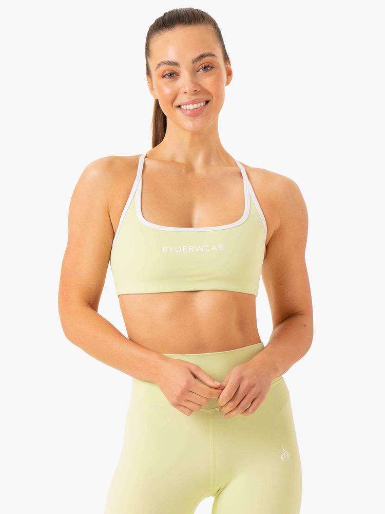 Staniki Sportowe Damskie Ryderwear Women Sports Bra Frequency Mięta | PL1931PQ