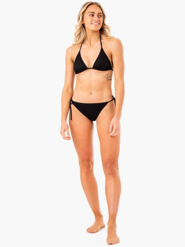 Stroje Kąpielowe Damskie Ryderwear Women Swimwear Paradise Tie Bikini Bottoms Czarne | PL1478NB