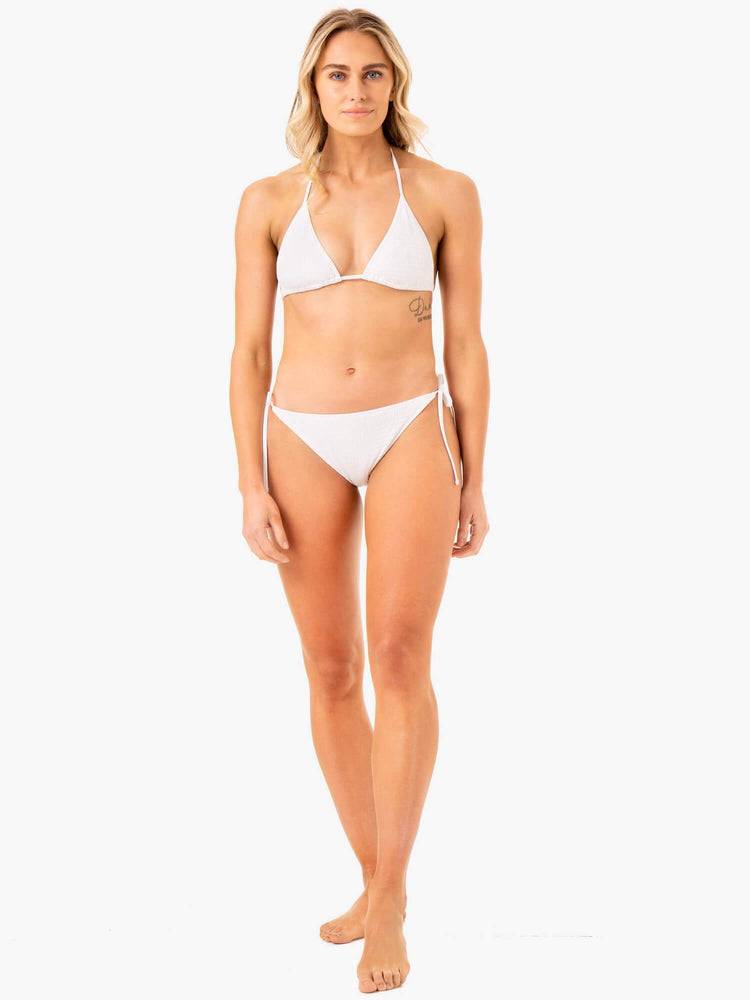 Stroje Kąpielowe Damskie Ryderwear Women Swimwear Paradise Tie Bikini Bottoms Białe | PL1479MA