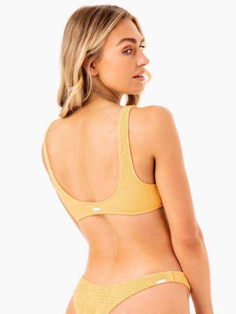 Stroje Kąpielowe Damskie Ryderwear Women Swimwear Paradise Scoop Bikini Top Mango | PL1489PQ