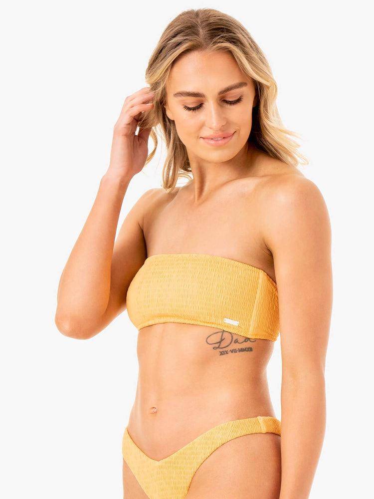 Stroje Kąpielowe Damskie Ryderwear Women Swimwear Paradise Bandeau Bikini Top Mango | PL1498LH