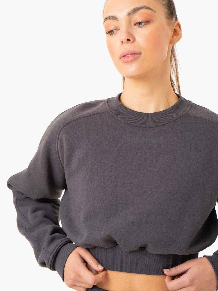 Swetry Damskie Ryderwear Women Sweaters Sideline Szare | PL1506QZ