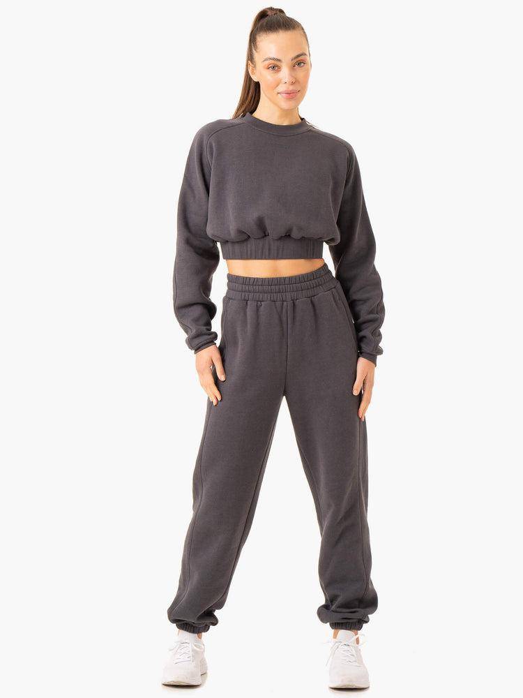 Swetry Damskie Ryderwear Women Sweaters Sideline Szare | PL1506QZ