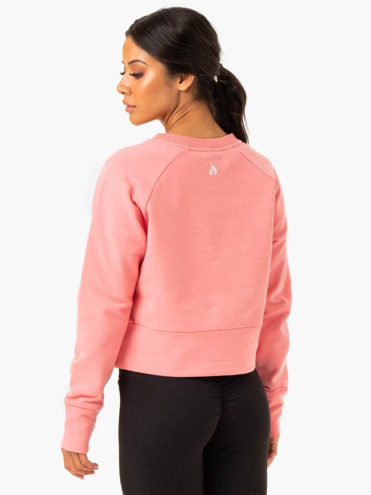 Swetry Damskie Ryderwear Women Sweaters Motion Różowe Różowe | PL1518DN