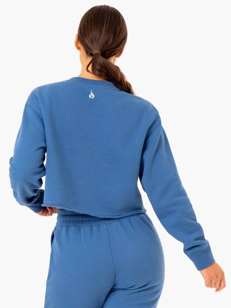 Swetry Damskie Ryderwear Women Sweaters Ultimate Fleece Niebieskie | PL1519FM