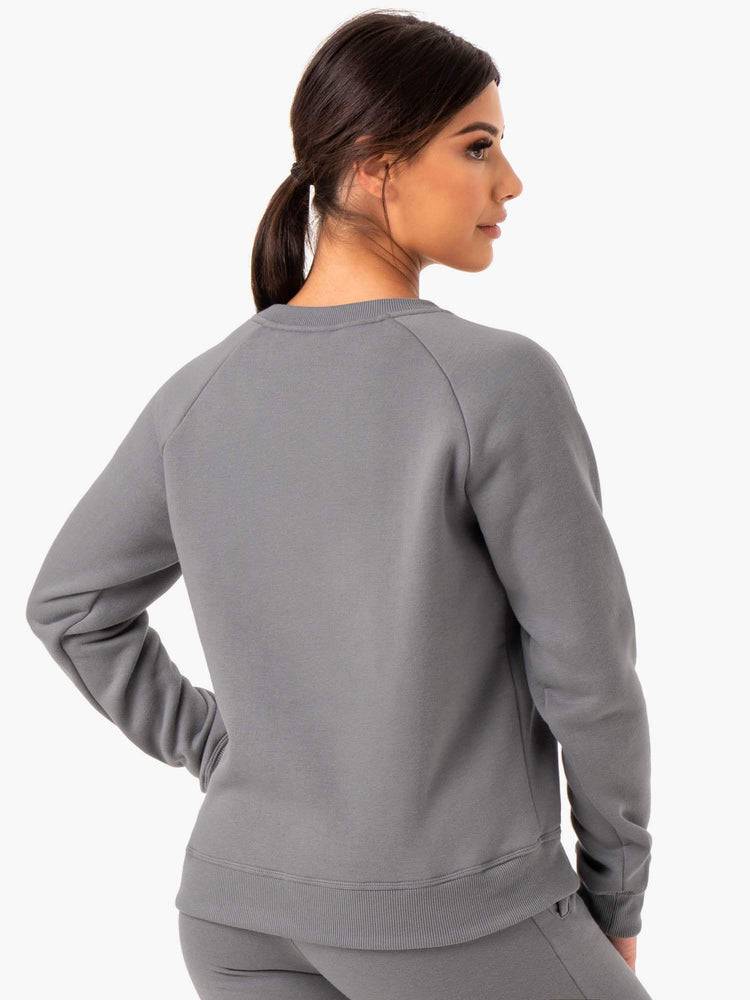 Swetry Damskie Ryderwear Women Sweaters Adapt Boyfriend Szare | PL1522JJ