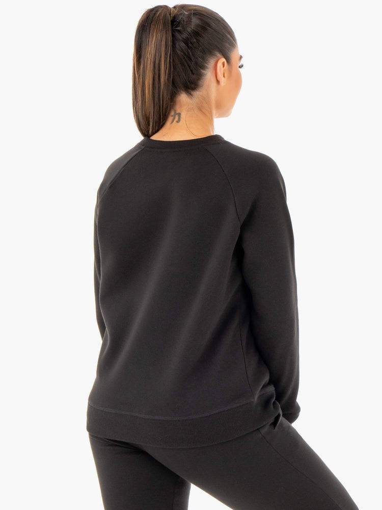 Swetry Damskie Ryderwear Women Sweaters Adapt Boyfriend Czarne | PL1524LH