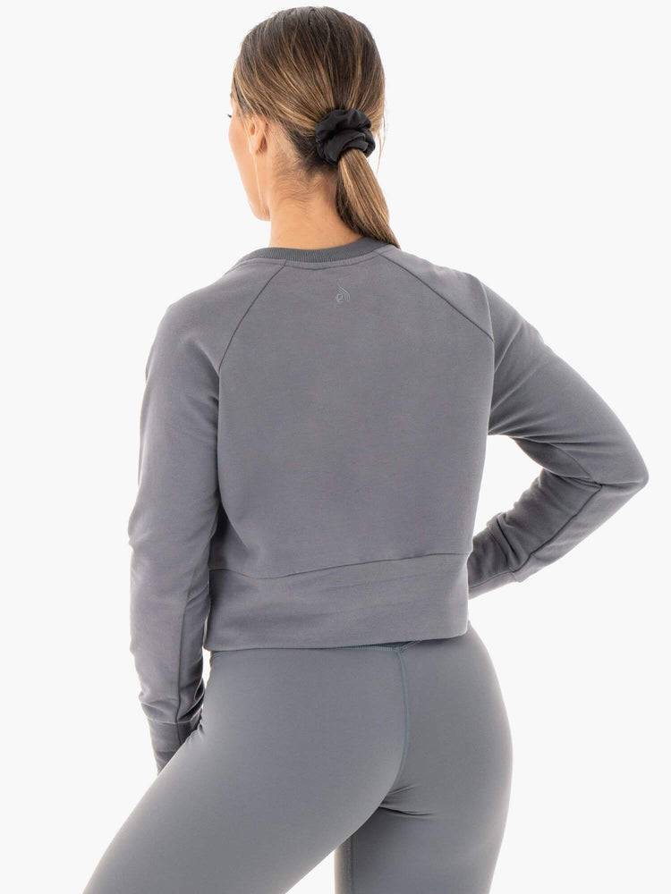 Swetry Damskie Ryderwear Women Sweaters Motion Szare | PL1533WY