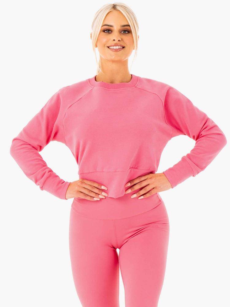 Swetry Damskie Ryderwear Women Sweaters Motion Różowe | PL1534EX