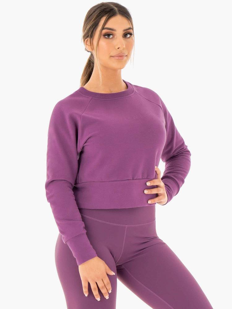 Swetry Damskie Ryderwear Women Sweaters Motion Fioletowe | PL1538UT