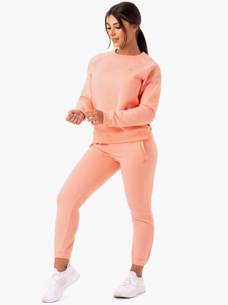 Swetry Damskie Ryderwear Women Sweaters Adapt Boyfriend Koralowe | PL1564UT