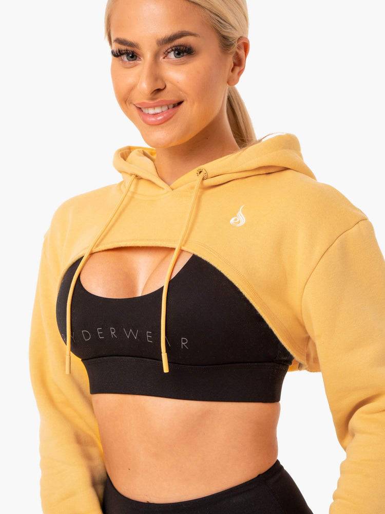 Swetry Damskie Ryderwear Women Sweaters Staples Super Crop Mango | PL1565IS