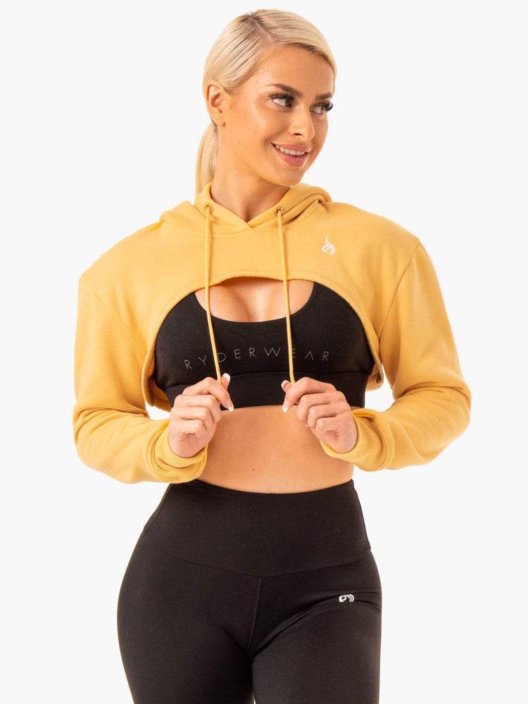 Swetry Damskie Ryderwear Women Sweaters Staples Super Crop Mango | PL1565IS