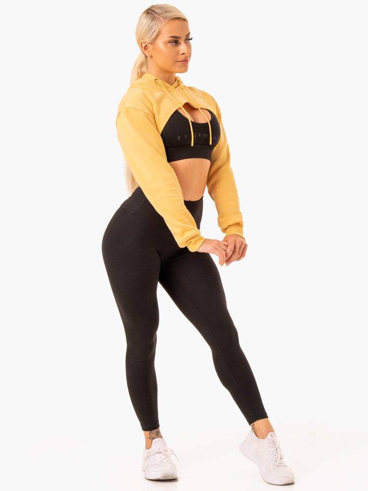 Swetry Damskie Ryderwear Women Sweaters Staples Super Crop Mango | PL1565IS