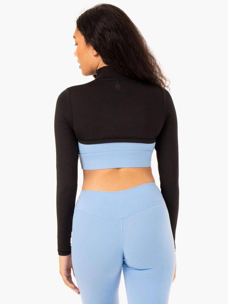 Swetry Damskie Ryderwear Women Sweaters Replay Super Crop Czarne | PL1567PQ