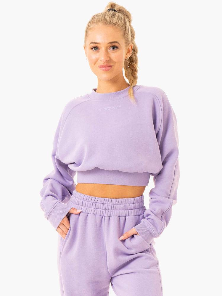 Swetry Damskie Ryderwear Women Sweaters Sideline Fioletowe | PL1575KI