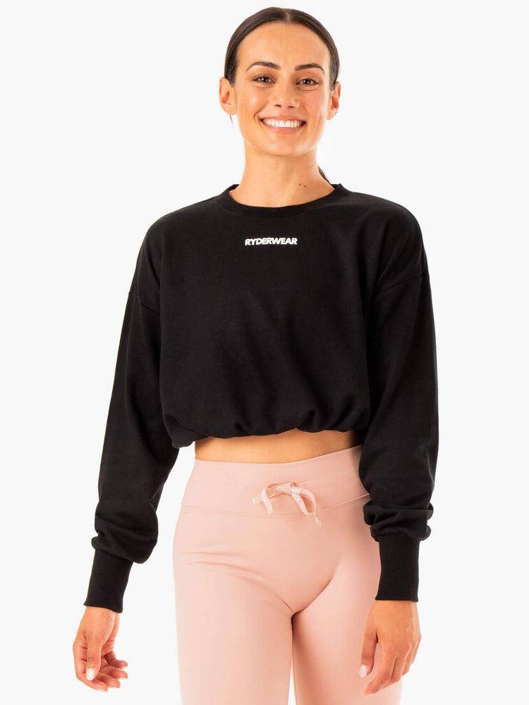 Swetry Damskie Ryderwear Women Sweaters Replay Czarne | PL1578XF