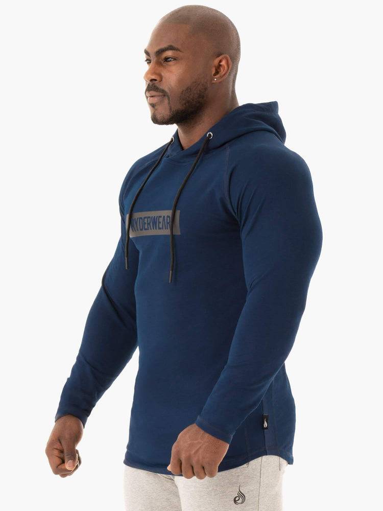 Swetry Męskie Ryderwear Men Sweaters Base Pullover Jumper Granatowe | PL2845UT